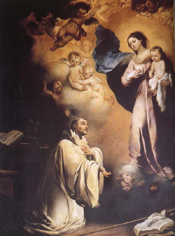 Bartolome Esteban Murillo San Bernardo and the Virgin Mary